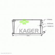 31-3595 KAGER Радиатор, охлаждение двигателя