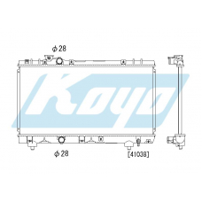 PA010434 KOYO P-tank corrugate-fin ass'y