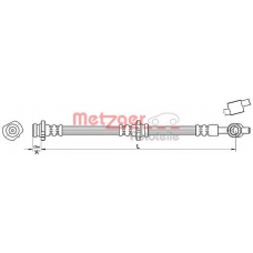 4110387 METZGER Тормозной шланг