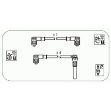 FS8 JANMOR Комплект проводов зажигания