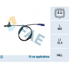 78116 FAE Датчик, частота вращения колеса