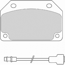 FD644A NECTO Комплект тормозных колодок, дисковый тормоз