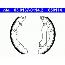 03.0137-0114.2 ATE Комплект тормозных колодок