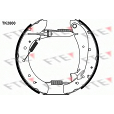 TK2800 FTE Комплект тормозных колодок