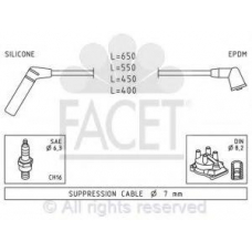4.9753 FACET Комплект проводов зажигания
