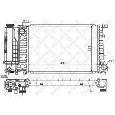 10-25054-SX STELLOX Радиатор, охлаждение двигателя