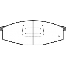 BPA0129.10 OPEN PARTS Комплект тормозных колодок, дисковый тормоз