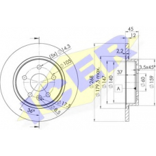 78BD1560-2 ICER Тормозной диск