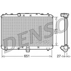 DRM47022 DENSO Радиатор, охлаждение двигателя