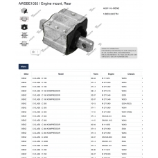 AWSBE1035 Tenacity Опора двигателя
