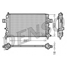 DRM20103 DENSO Радиатор, охлаждение двигателя