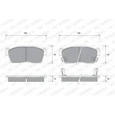 151-1399 WEEN Комплект тормозных колодок, дисковый тормоз