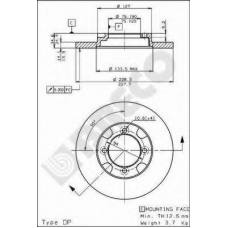 BS 7412 BRECO Тормозной диск