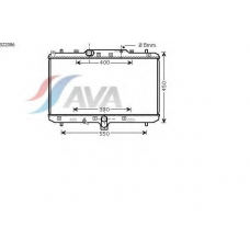 SZ2086 AVA Радиатор, охлаждение двигателя
