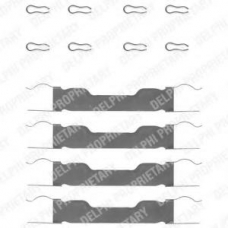 LX0005 DELPHI Комплектующие, колодки дискового тормоза