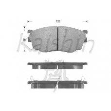 D3101 KAISHIN Комплект тормозных колодок, дисковый тормоз
