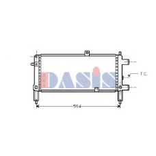150230N AKS DASIS Радиатор, охлаждение двигателя