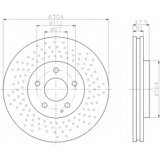 8DD 355 110-161 HELLA PAGID Тормозной диск