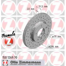 150.1269.70 ZIMMERMANN Тормозной диск