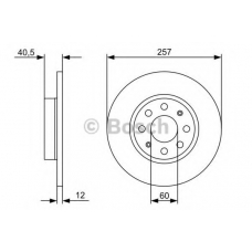 0 986 479 C11 BOSCH Тормозной диск