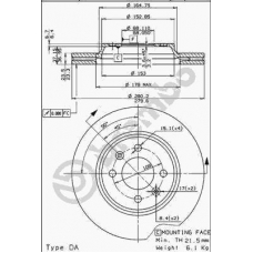 09.5035.10 BREMBO Тормозной диск