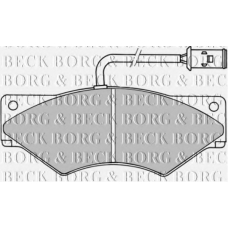 BBP1357 BORG & BECK Комплект тормозных колодок, дисковый тормоз