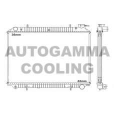 102206 AUTOGAMMA Радиатор, охлаждение двигателя