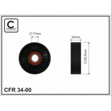34-00 CAFFARO Натяжной ролик, поликлиновой  ремень