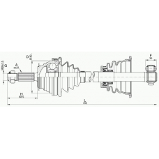 DRS6283.00 OPEN PARTS Приводной вал