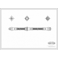 19030497 CORTECO Тормозной шланг