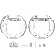 8DB 355 004-551 HELLA Комплект тормозных колодок