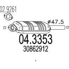 04.3353 MTS Катализатор