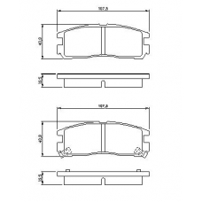 0 986 461 145 BOSCH Комплект тормозных колодок, дисковый тормоз