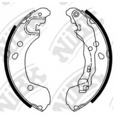 FN1255 NiBK Комплект тормозных колодок