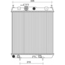 350213111600 MAGNETI MARELLI Радиатор, охлаждение двигателя