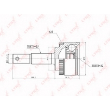 CO-3638A LYNX Co-3638a шрус наружный nissan almera(n16) 1.5 00>