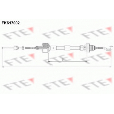 FKS17002 FTE Трос, управление сцеплением