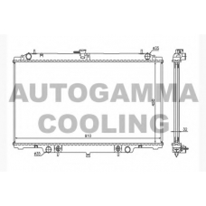 104543 AUTOGAMMA Радиатор, охлаждение двигателя
