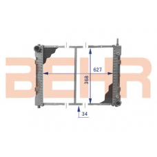 2203992 BEHR Radiator