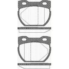 8110 17013 TRISCAN Комплект тормозных колодок, дисковый тормоз