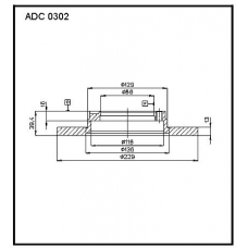 ADC 0302 Allied Nippon Гидравлические цилиндры