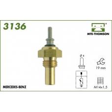 3136 MTE-THOMSON Датчик, температура охлаждающей жидкости; Датчик, 