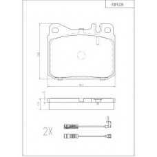 FBP4136 FI.BA Комплект тормозных колодок, дисковый тормоз