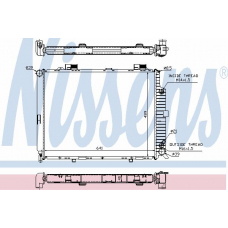 62689A NISSENS Радиатор, охлаждение двигателя