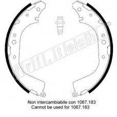 1067.186 fri.tech. Комплект тормозных колодок