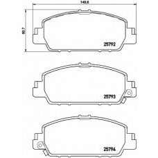 8DB 355 021-471 HELLA PAGID Комплект тормозных колодок, дисковый тормоз