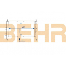 2110424 BEHR Radiator