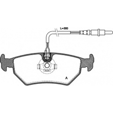 BPA0265.32 OPEN PARTS Комплект тормозных колодок, дисковый тормоз