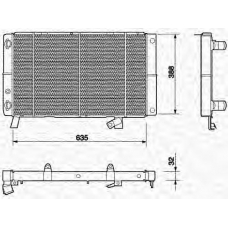 350213603000 MAGNETI MARELLI Радиатор, охлаждение двигателя