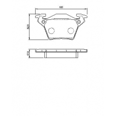 0 986 460 002 BOSCH Комплект тормозных колодок, дисковый тормоз